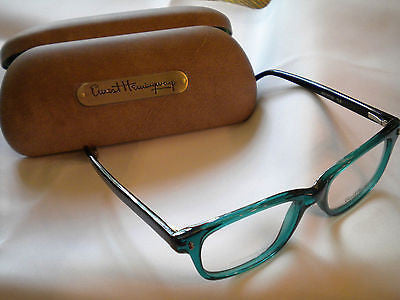 Ernest Hemingway Eyeglasses H4617 TEAL W/BLK  52 17 140 - EYE-DOC Shop USA