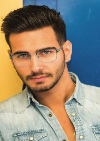 Ernest Hemingway Eyeglasses H4844  52-18-142  Navy/Silver or Gunmetal/Silver