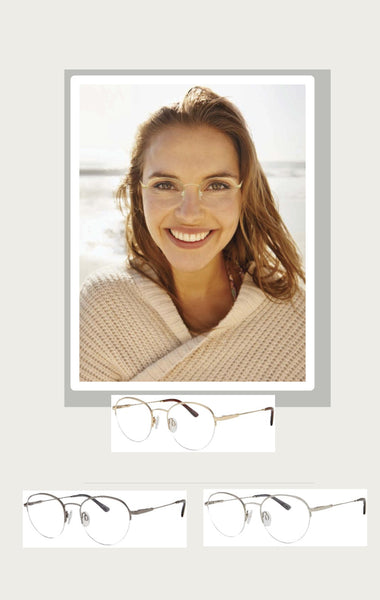 Ernest Hemingway Eyeglasses H4858  49-19-140 Gold, Gunmetal or Silver