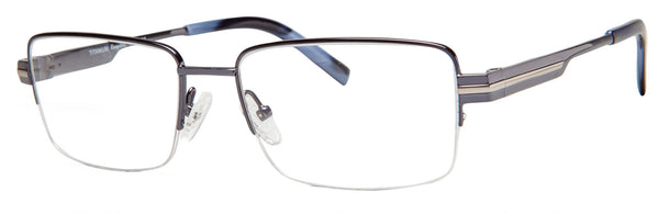 Esquire Eyeglasses 8870  with Case  57-19-150  Gunmetal/Silver or Navy/Silver TITANIUM