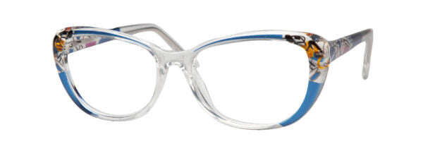 Enhance Eyeglasses 4493  55-16-143  Blue, Brown or Rose