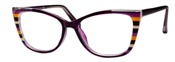 Enhance Eyeglasses 4529   56-17-145  Black, Crystal or Purple