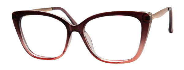 Enhance Eyeglasses 4550   55-16-145   Green Fade or Plum Fade