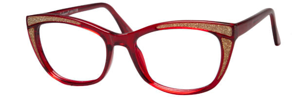 Enhance Eyeglasses 4559  52-18-143  Blue, Burgundy, Crystal, Green or Black