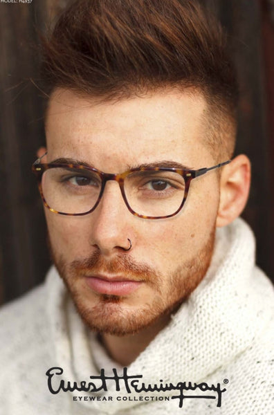 Ernest Hemingway Eyeglasses H4937   53-18-145    Grey Marble or Tortoise