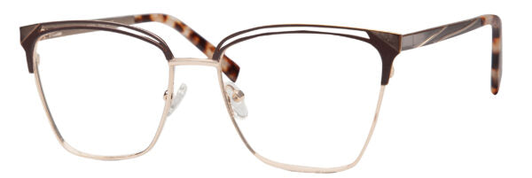 LUMAX Eyeglasses  LU1122  53-17-140   Blue/Gold or Brown/Gold