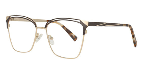 LUMAX Eyeglasses  LU1122  53-17-140   Blue/Gold or Brown/Gold