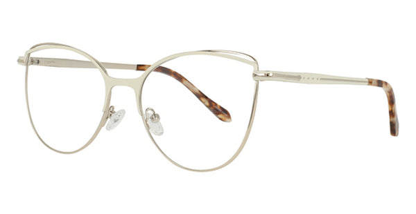 LUMAX Eyeglasses  LU1123  55-17-140  Ivory/Gold or Purple/Gold