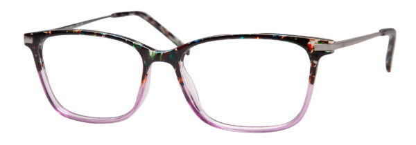 LUMAX Eyeglasses  LU1132   54-15-140  Purple or Brown Marble Fade