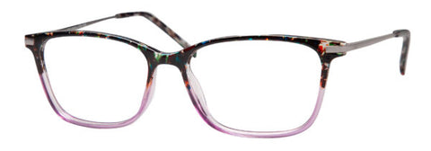 LUMAX Eyeglasses  LU1132   54-15-140  Purple or Brown Marble Fade