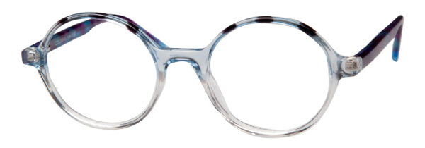 LUMAX Eyeglasses  LU1134   46-19-138   Blue Demi/Crystal or Yellow Demi/Burgundy