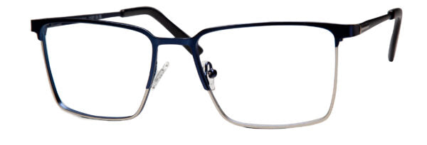 LUMAX Eyeglasses  LU1137  55-18-143    Navy/Silver or Brown/Gold