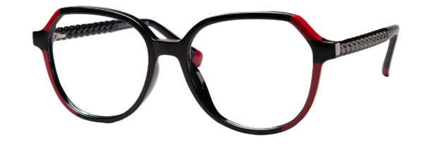 LUMAX Eyeglasses  LU1138   53-17-145   Brown/Crystal, Crystal/Grey or Black/Red