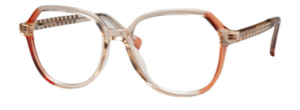 LUMAX Eyeglasses  LU1138   53-17-145   Brown/Crystal, Crystal/Grey or Black/Red