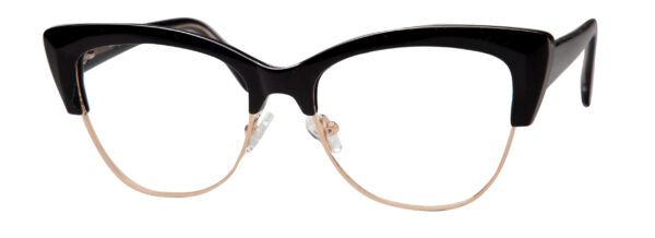LUMAX Eyeglasses  LU1150   54-17-145   White/Gold or Black/Gold