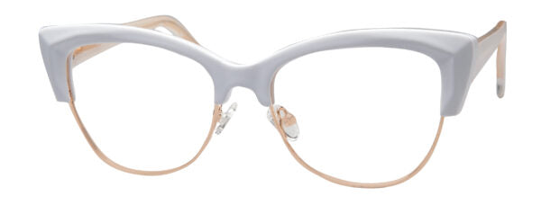LUMAX Eyeglasses  LU1150   54-17-145   White/Gold or Black/Gold