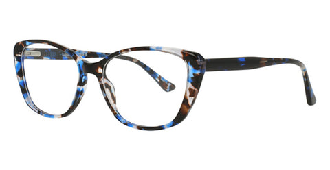 LUMAX Eyeglasses  LU1153  52-16-142  Blue Amber or Mauve