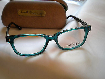 Ernest Hemingway Eyeglasses H4617 TEAL W/BLK  52 17 140 - EYE-DOC Shop USA