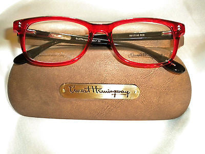 Ernest Hemingway Eyeglasses H4617 RED W/BLK  52 17 140 - EYE-DOC Shop USA