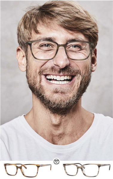 Esquire Eyeglasses 1602  55-17-145  Grey Amber or Blonde Amber