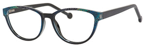 Enhance Eyeglasses 4135  53-16-140  Blue, Brown or Burgundy Marble