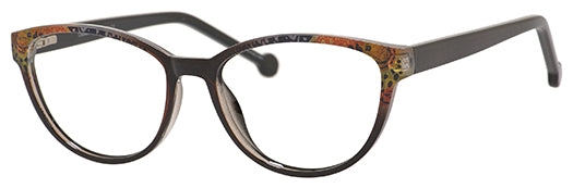 Enhance Eyeglasses 4135  53-16-140  Blue, Brown or Burgundy Marble