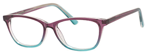 Enhance Eyeglasses 4142  52-15-140  Lilac/Aqua, Blue/Red or Wine/Brown