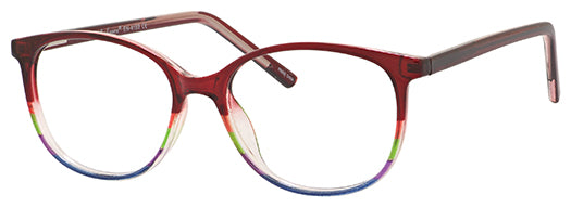 Enhance Eyeglasses 4152  52-17-140  Grey, Blue or Burgundy Stripe