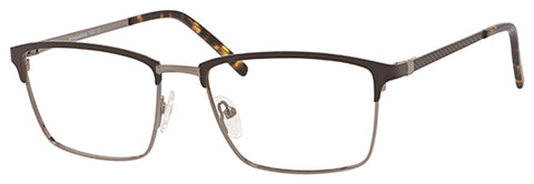 Esquire Eyeglasses 1562  54-18-143  Satin Brown/Silver or Satin Black Silver