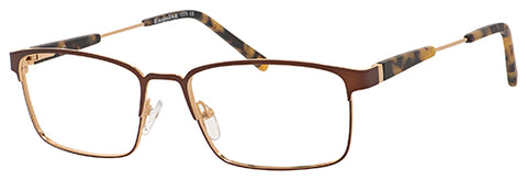 Esquire Eyeglasses 1575 56-17-142 Matte Brown or Black