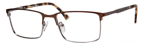 Esquire Eyeglasses 1608  54-18-143 Black Silver or Brown Silver
