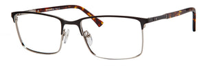 Esquire Eyeglasses 1608  54-18-143 Black Silver or Brown Silver