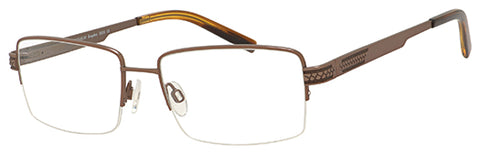 Esquire Eyeglasses 8656  54-18-145  Brown or Gunmetal  TITANIUM  - NICKLE FREE