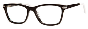 marie claire eyeglasses 6304  53-17-140   Black/White or Brown/Red