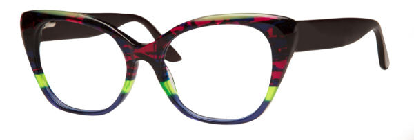 marie claire eyeglasses  6306   53-16-140   Blue Grey, Burgundy Blue or Turquoise Lime