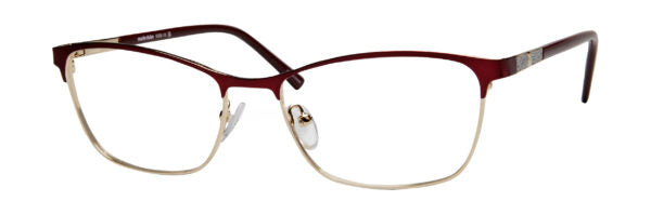 marie claire eyeglasses 6309  56-17-145  Black/Silver or Burgundy/Gold