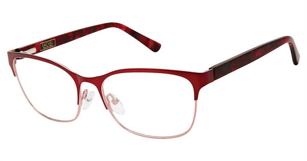 Rachel Roy Eyeglasses Dream 53-16-135  Black Gunmetal, Blue Teal, Crimson Pink